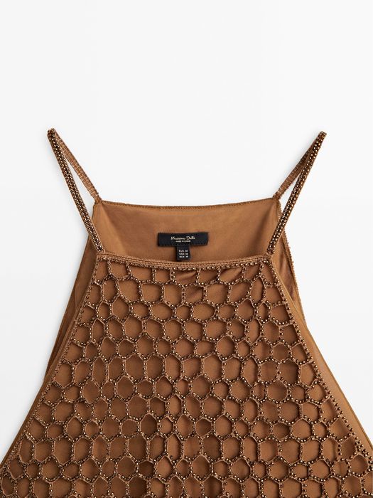 Top Massimo Dutti cu pietricele