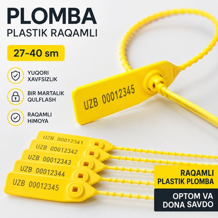 Plomba raqamli plastik бирка пломба 27-40 см опт розница
