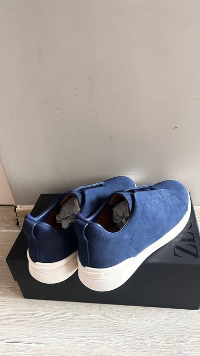 Zegna Triple stitch сини кецове 43(28см)