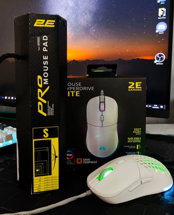 Мышка + коврик 2E gaming [оригинал]