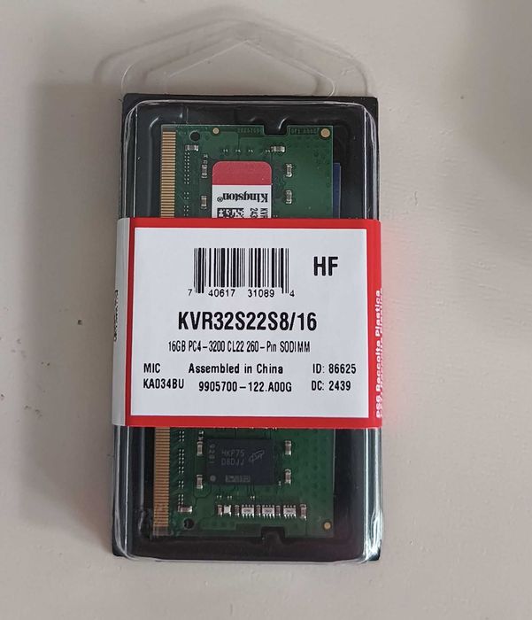 Memorie Laptop RAM 1x16G DDR4-3200 Sigilata