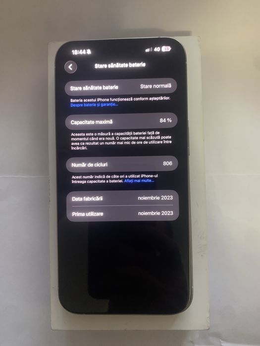 Iphone 15 pro max 256gb impecabil 10/10 cumparat de nou cu factură  la el