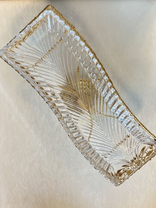 Посуда в мельхиоровой подставке