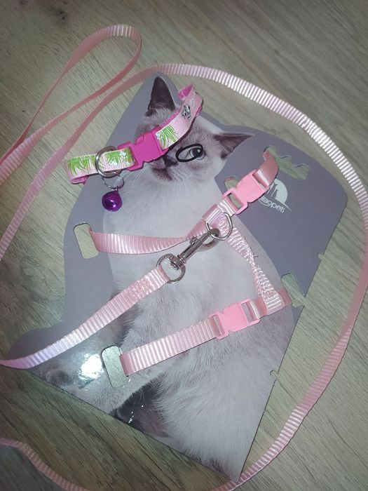 Шлейка-поводок для кошки