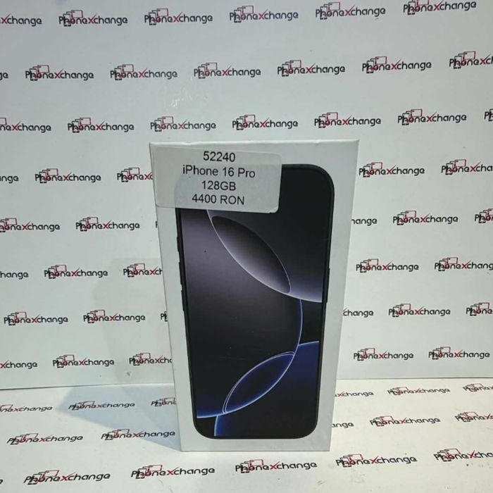 Iphone 16 Pro 5G Black 128Gb Sim Fizic NOU Sigilat