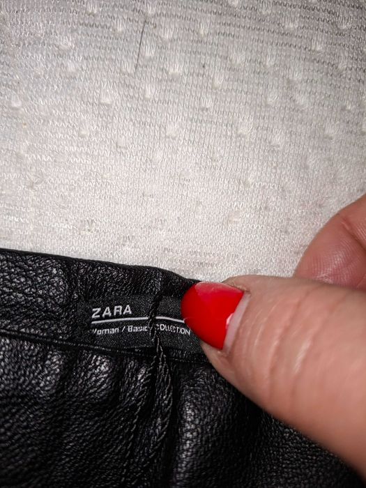 fustă mini din piele ZARA