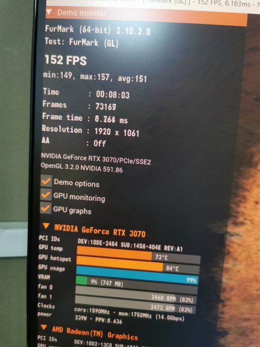 Unitate PC Gaming Ryzen 5 9600X, RTX 3070, 16 GB RAM DDR5, SSD 1TB