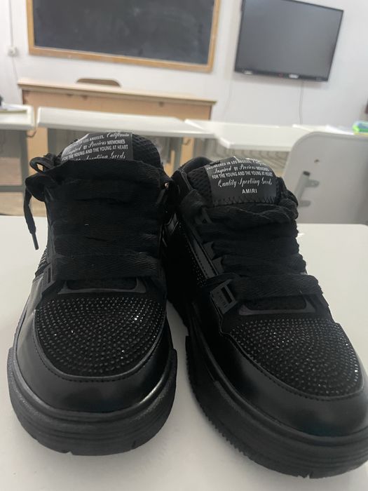 Amiri MA-1 negri cu diamante