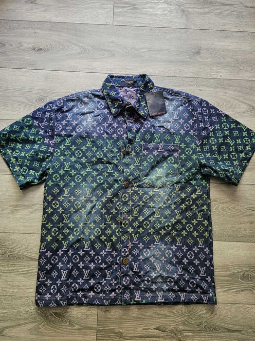 LV denim gradient over-shirt