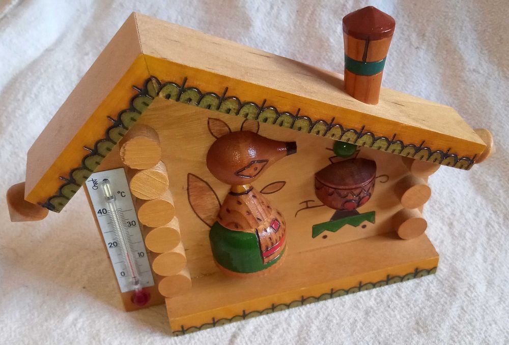 домашен термометър. дърво. ссср, 1991