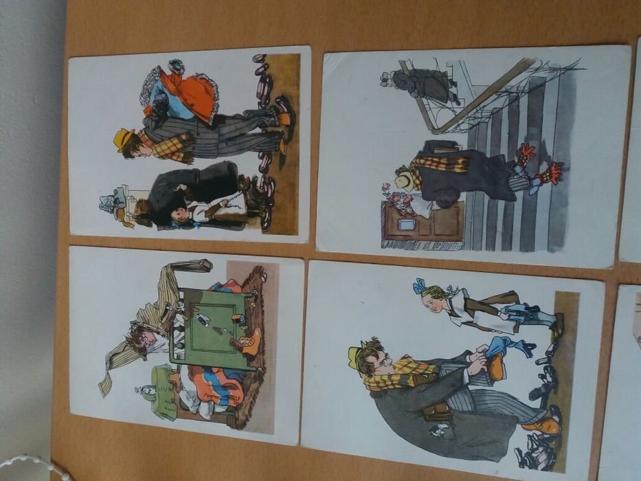 пощенски картички/стари/руски език/серия/колекционерски/ретро/Маршак