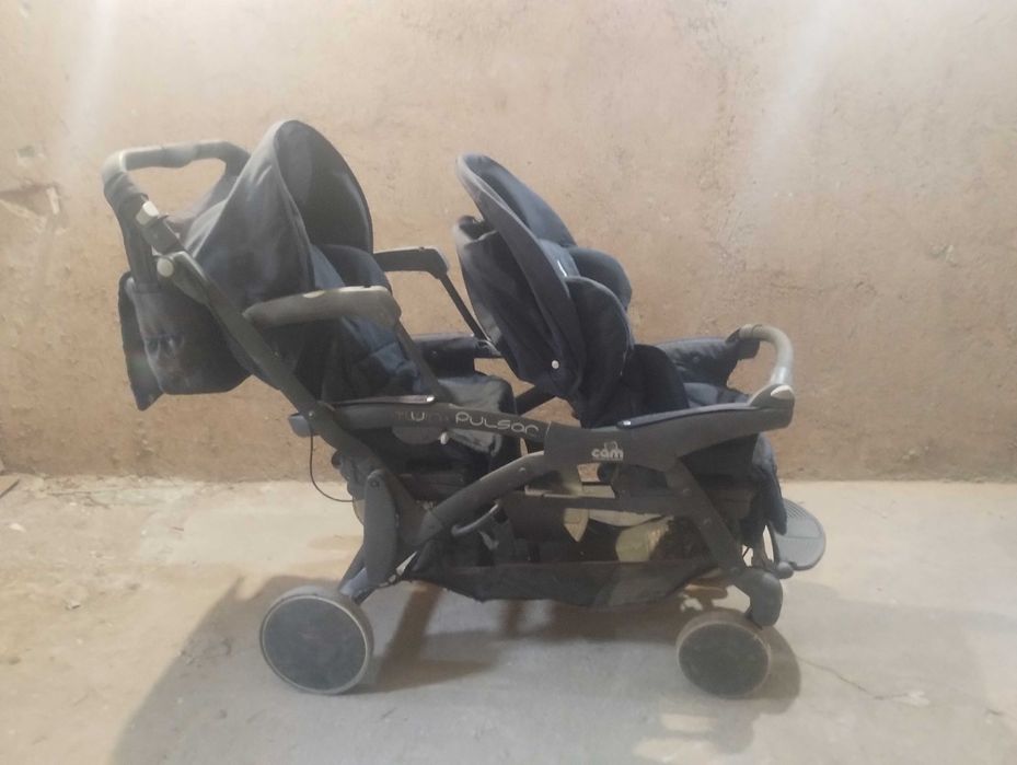 Детска количка за близнаци Cam Pulsar