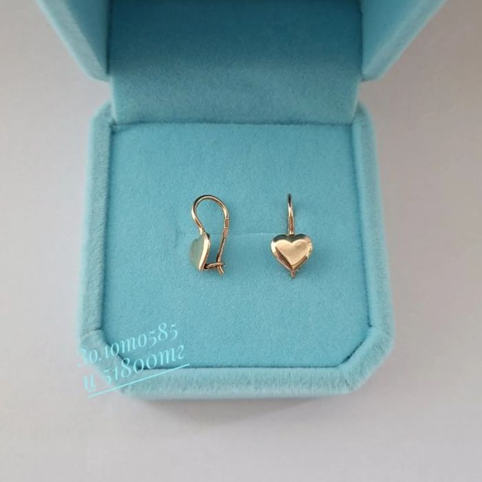 Золото 585 детский серьги