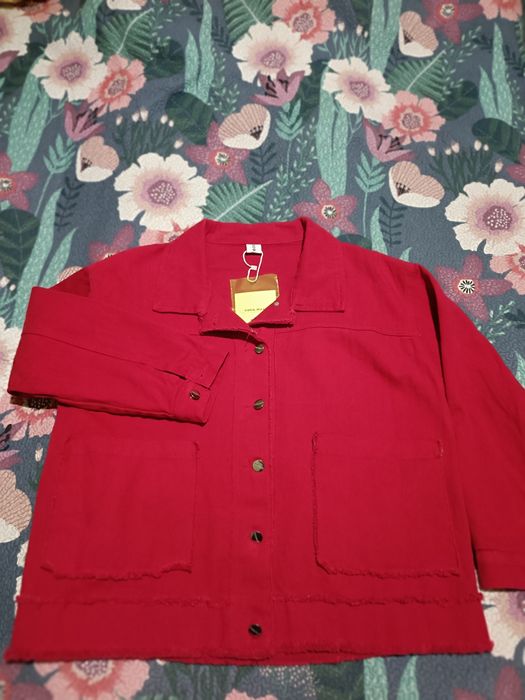 Новая джинсовая женская курточка 56 размер