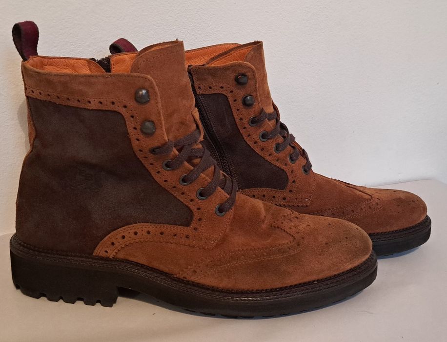 Ghete bărbati Enzo Bertini Velour camel mărimea 43