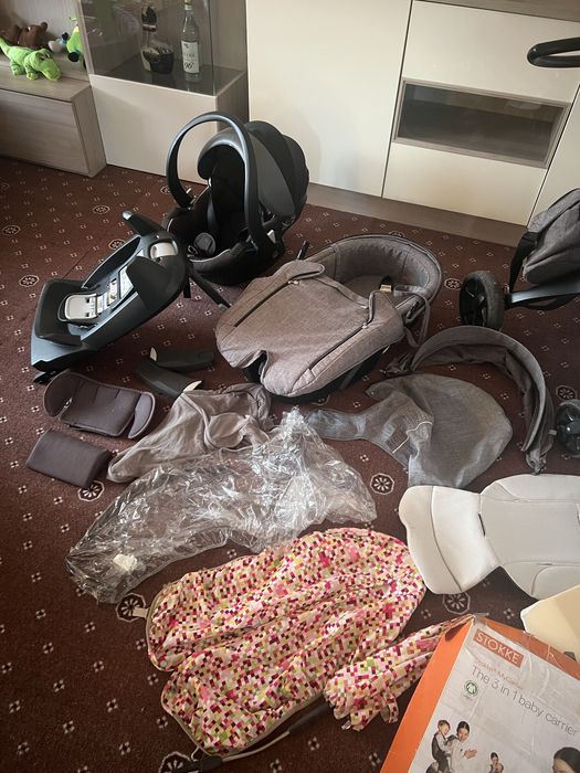 Stokke V5 black edition 3 in 1 plus accesorii