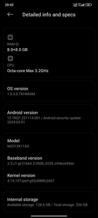 Poco f3 8/256gb gray