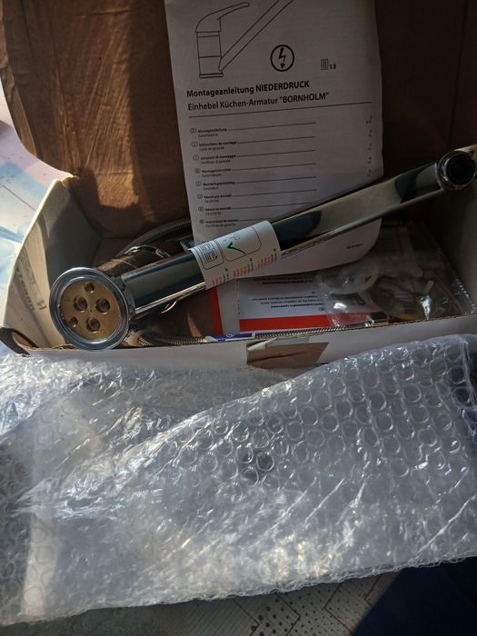 Baterie inox fabricata in Germania cu trei iesiri speciala pt boiler