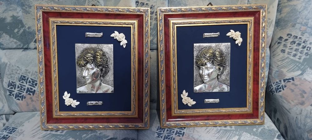 Tablou Cu Argint 925- Printesa Diana Regina Inimilor-  Preț per buc