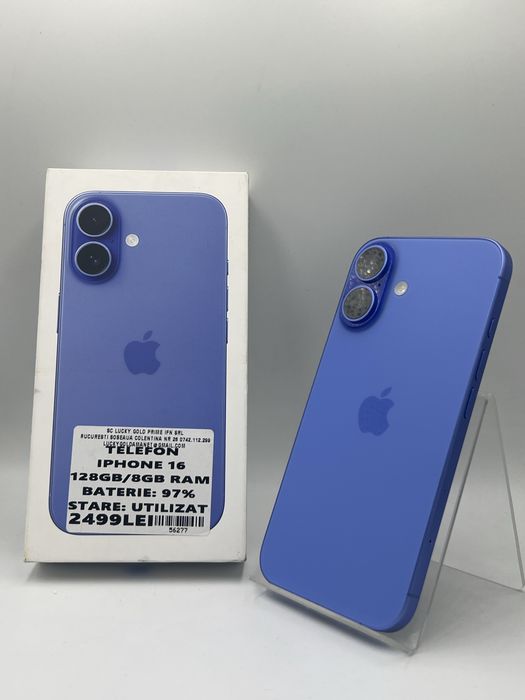 Amanet LuckyGold Colentina / Iphone 16 128gb-97% baterie/ #56277