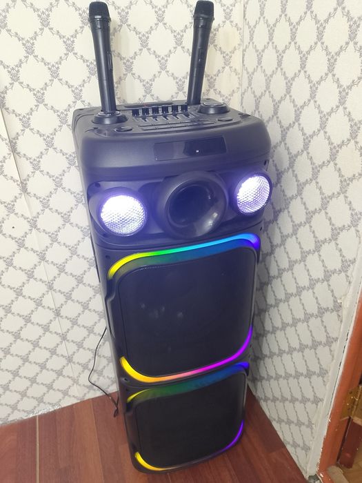 Караоке колонка 2 микрафон