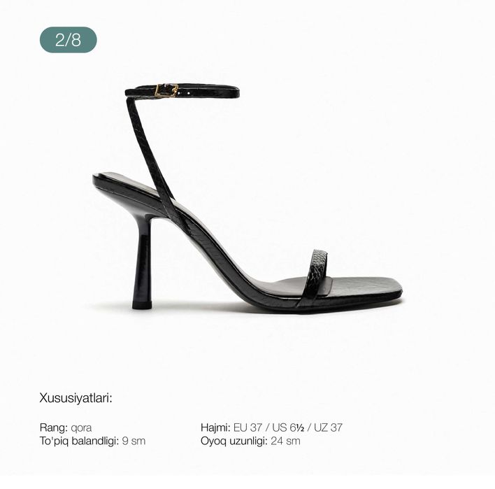 ZARA 2025 yil bahor–yoz sandallari