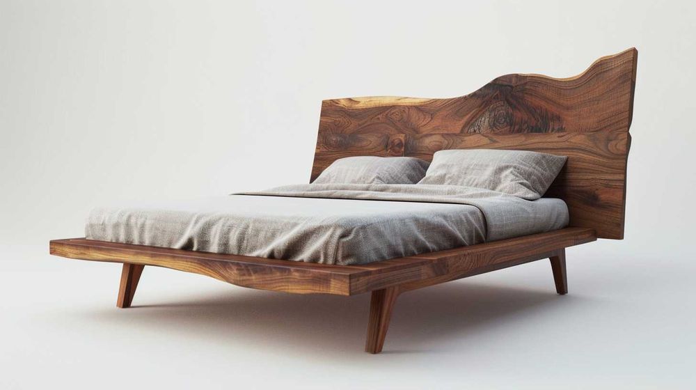 Дизайнерска спалня от масивна дървесина по поръчка