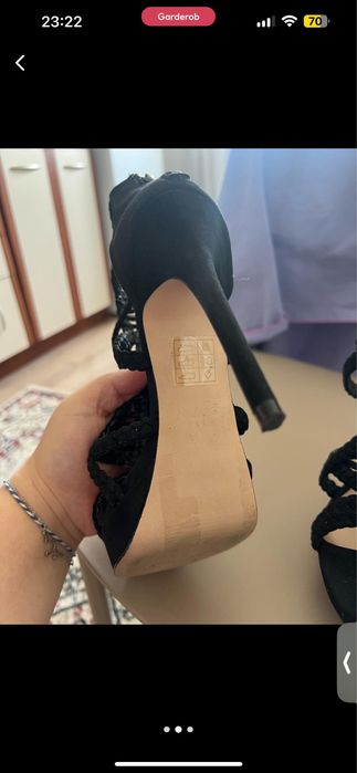 Босоножки черные ALDO 37