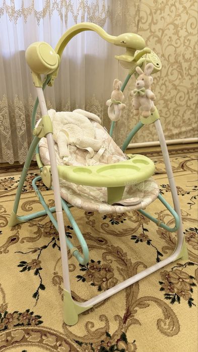 Детский ходунок-каталка, автолюлька- переноска и кресло-качалка