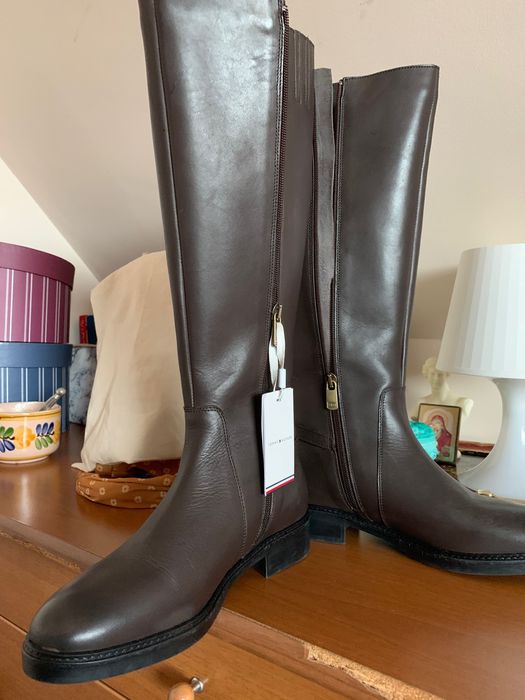 Ботуши дамски кожени Tommy Hilfiger