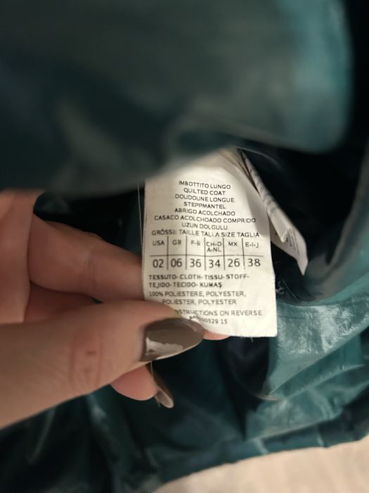 Geaca lunga umpluta 100% cu pene si puf de rata