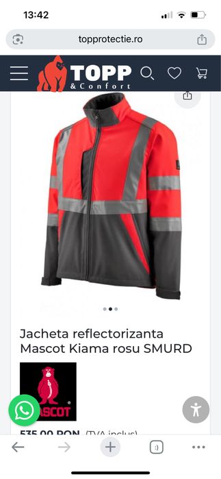 Jacheta reflectorizanta MASCOT KIAMA 2XL