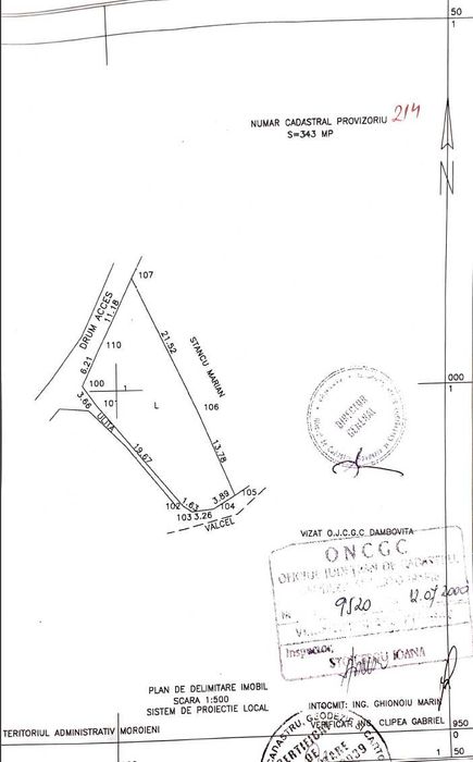 Teren munte Moroeni - Sinaia - in Rate