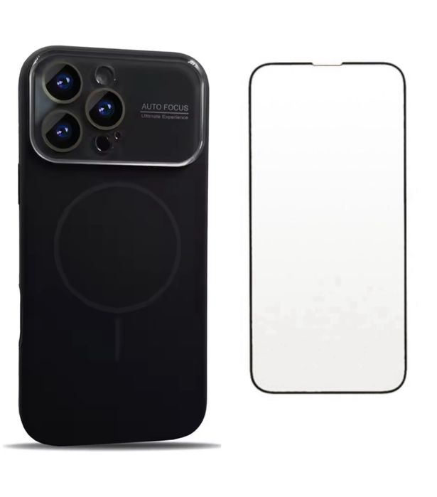 Iphone 17/PRO/PRO MAX Husa Magsafe Soft Line + Folie Sticla Curbata