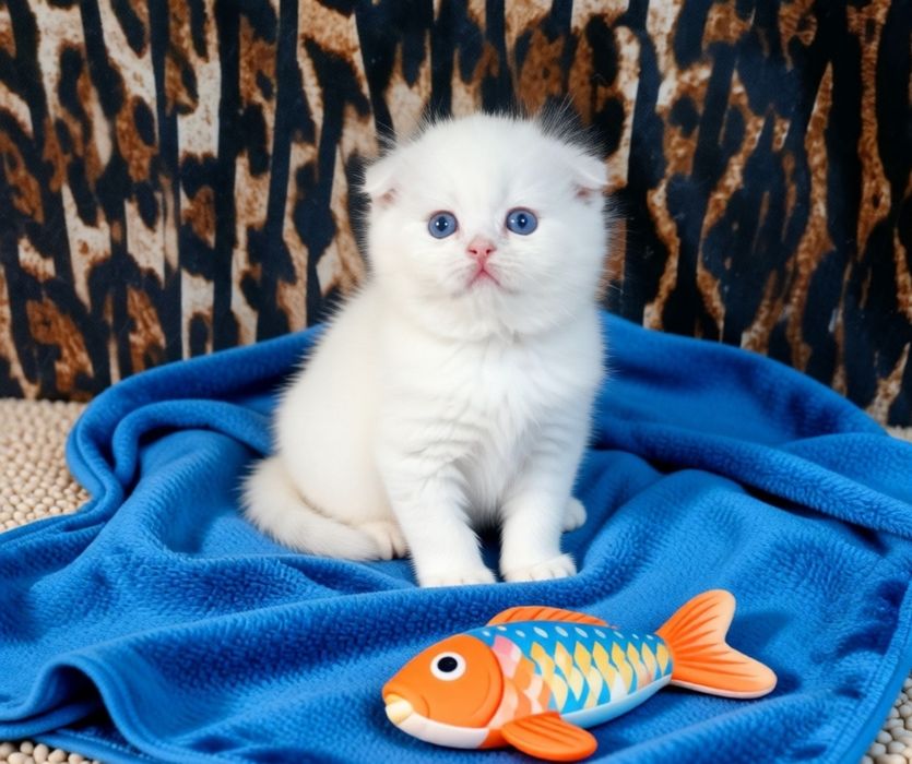 Продается шикарный котенок Белый мальчик.