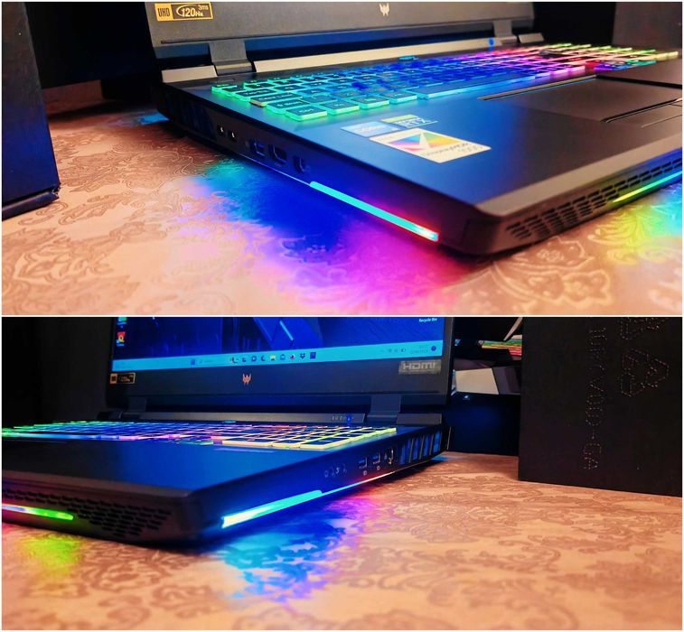 17.3 4K UHD Mini LED 1000nits/NVidia RTX 3080 16GB 175W/Intel Core i9-11980HK/16GB RAM/512GB SSD NVMe/Acer Predator Helios 500 геймърски лаптоп gaming