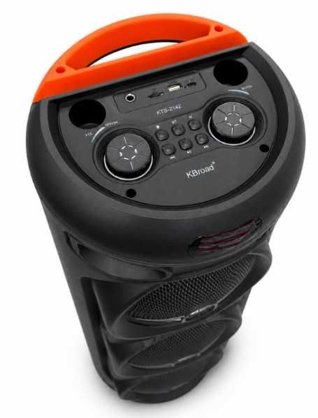 Тонколона караоке с два микрофона Bluetooth 90см