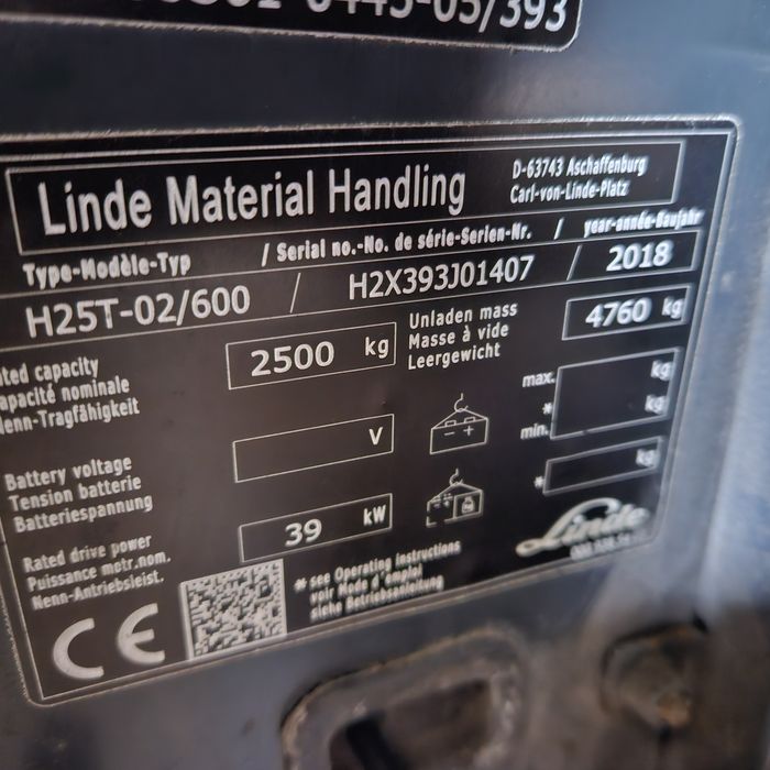Газов мотокар linde h25t,год.2018 климатик