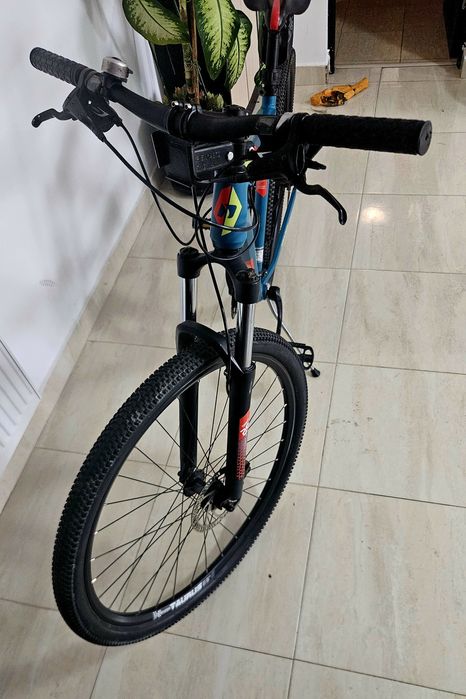 Bicicleta MTB DHS 21 viteze, frana fata/spate pe disc, verde