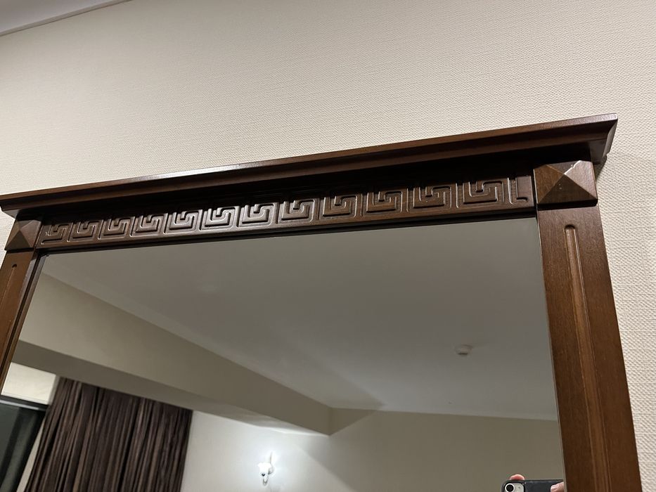 Зелкало с деревянной рамкой 90х70 Турция люкс качество