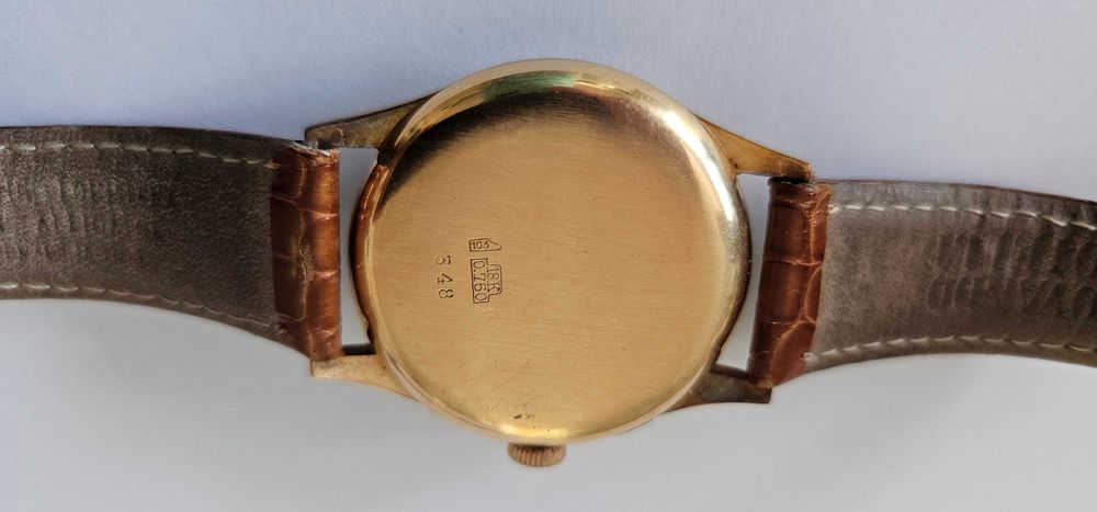 Baume & Mercier, vintage cronograf,  aur 18kt.