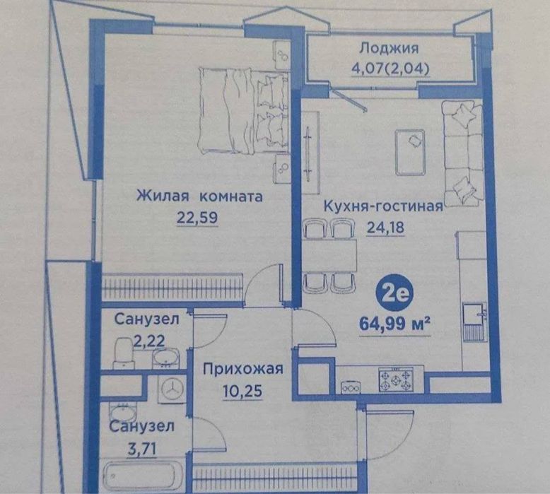 Новостройка Regnum Plaza 65м2, улица Сайрам