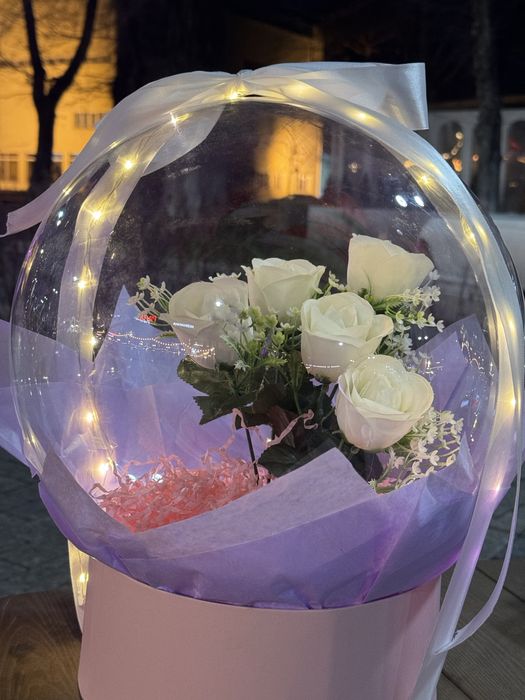 Шар с Цветами внутри!!!