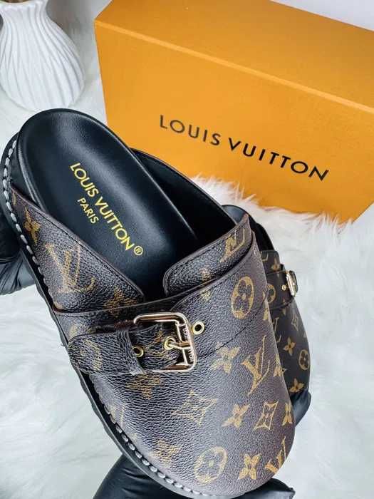 Papuci Louis Vuitton-piele naturala 100% premium prezentare completa