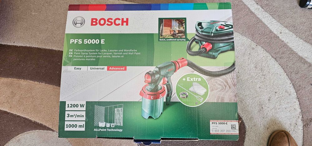 Bosch PFS 5000 E - Sistem profesional de pulverizare vopsea 1200W, stare foarte bună