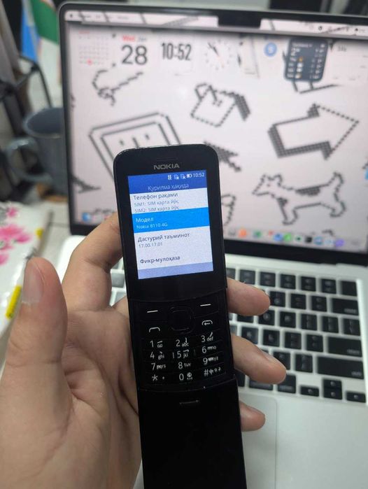 Nokia 8110 4G WiFI tochka tarqatish bor- orginal Nokia