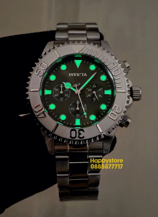 INVICTA Grand Diver Silver 48 mm, Инвикта нов ръчен часовник