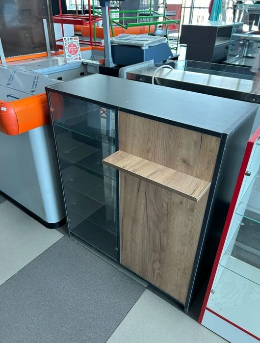 Прилавки витрина стеклянная касса остров торговый оборудование