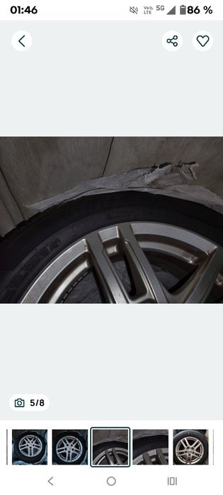 Jante aliaj 185 65 R15 Dezent, in stare foarte bună