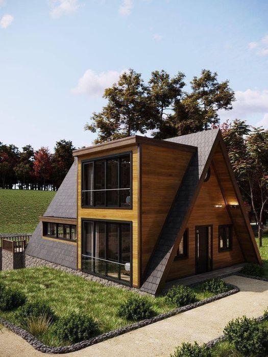 A-frame uyning issiq konturi 400 $/m² dan